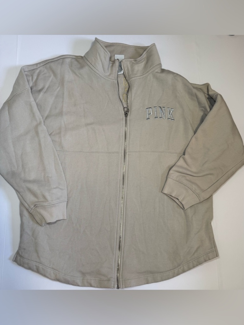 Victoria's Secret PINK Vanilla Bean Shine Full Zip Sweatshirt large